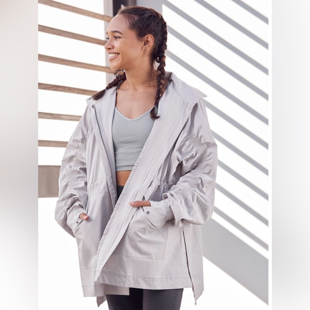 Fabletics Giana Jacket Grey Women Sx XL‎